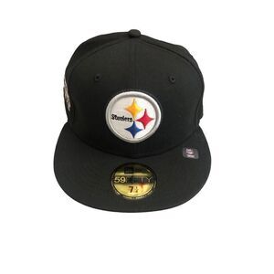 New Era Pittsburgh Steelers XL Super Bowl 59Fifty Fitted Hat Size 7 1/4